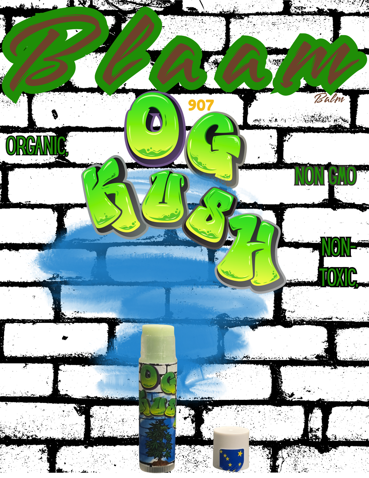 Thc free Organic Og. Kush Blaam balm Lip balm