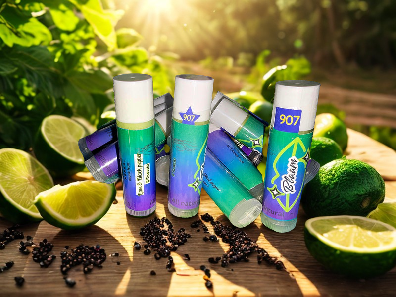 Lime & Black Pepper #Tuxedo Organic Blaam lip balm
