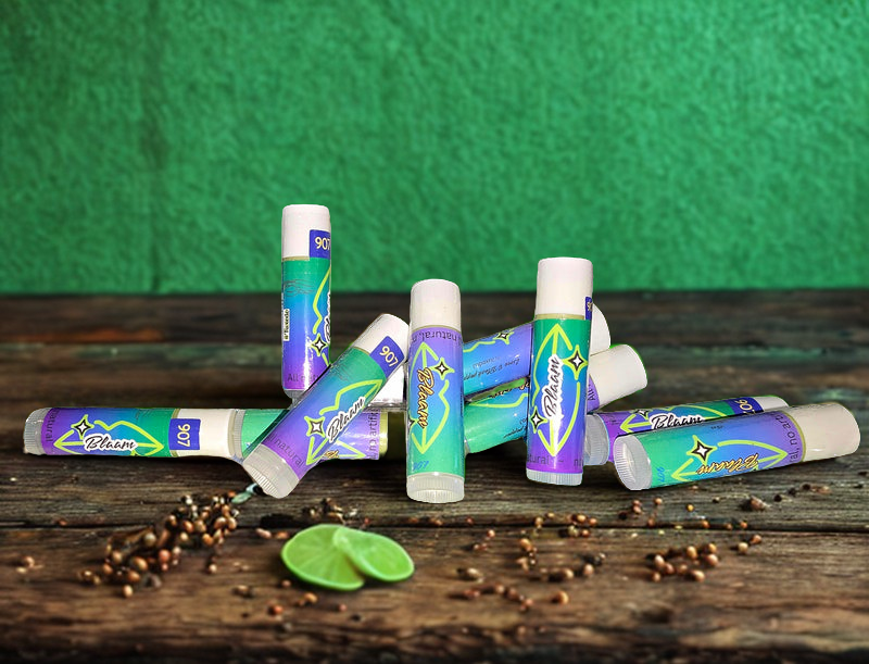 Lime & Black Pepper #Tuxedo Organic Blaam lip balm