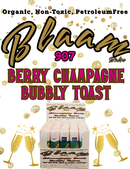 Organic Berry bubbly champagne toast  Blaam balm