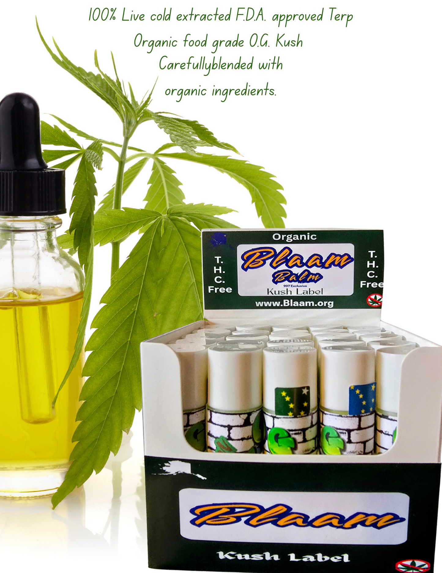 Thc free Organic Og. Kush Blaam balm Lip balm